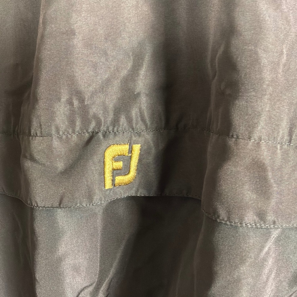 FootJoy DryJoys Golf Jacket Mens Large Black Excellent Full Zip Windbreaker - Picture 4 of 9